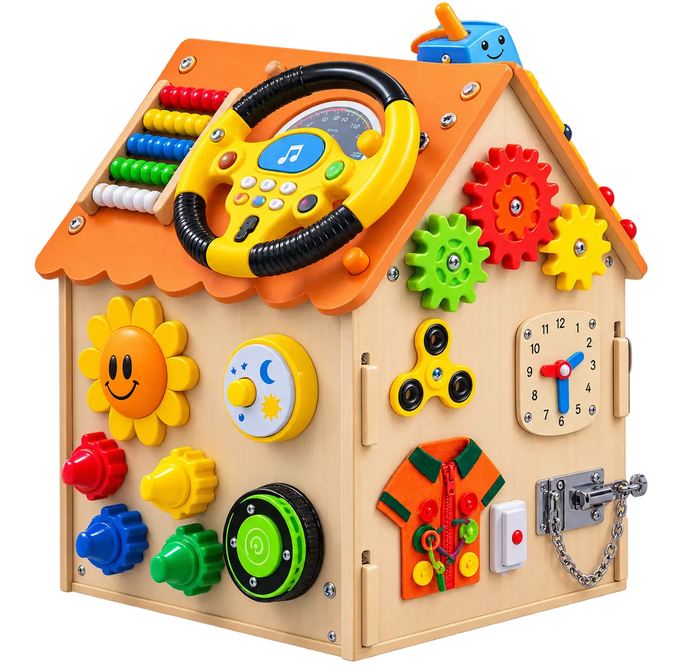 Montessori Busy House - Wood