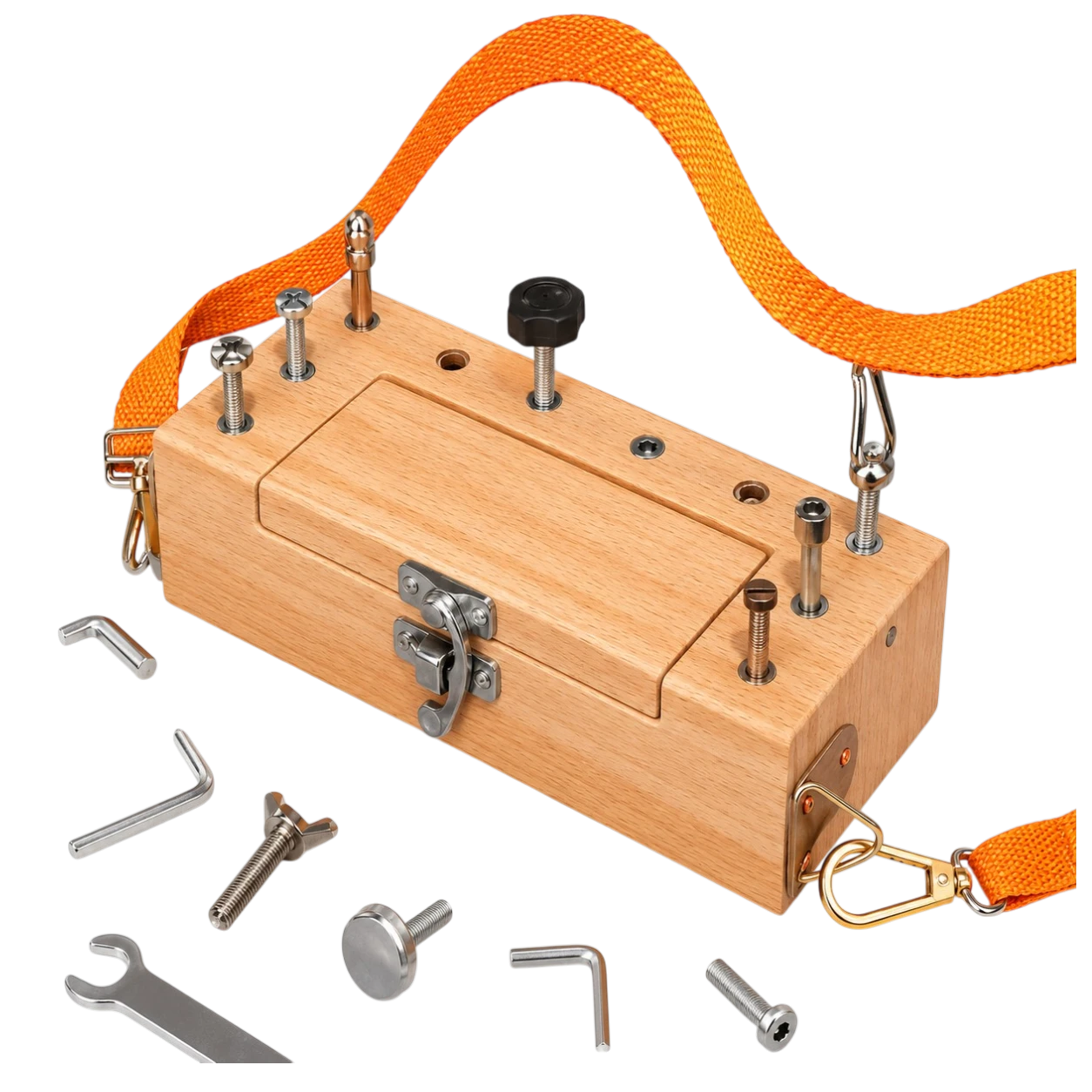 Montessori Wooden Screw Combination Box