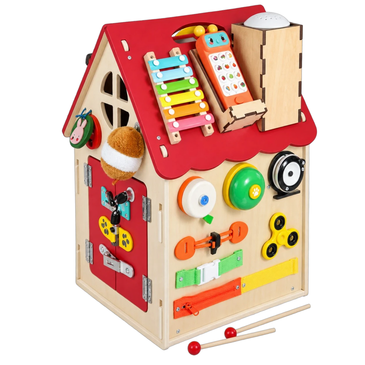 Montessori Busy House - Red