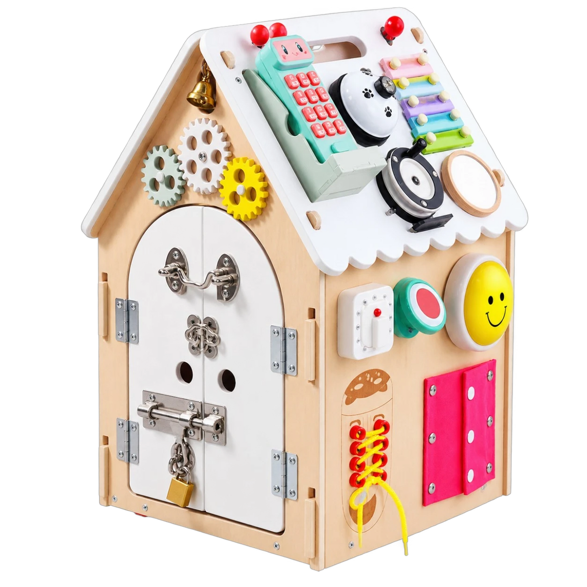 Montessori Busy House - White